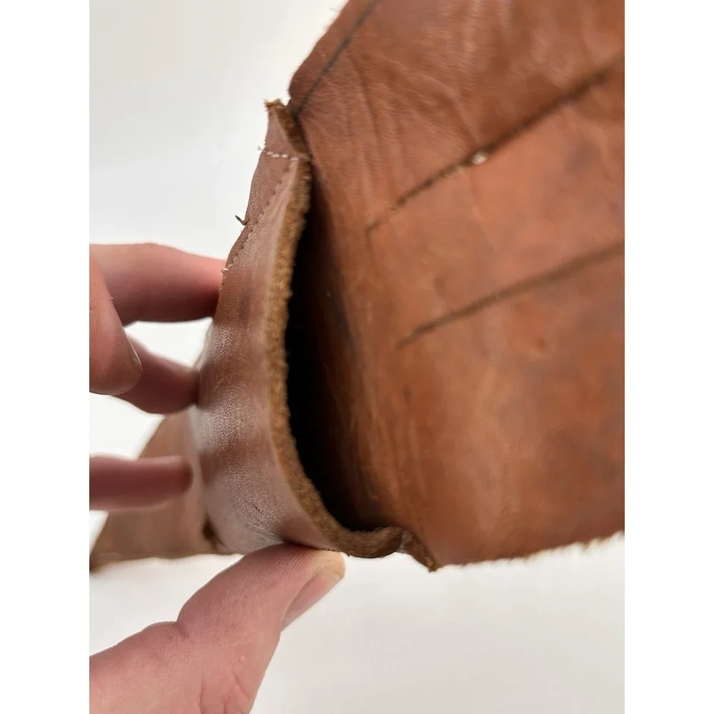 Vintage Handmade Leather‎ Knife Sheath W/ Belt Loop 11